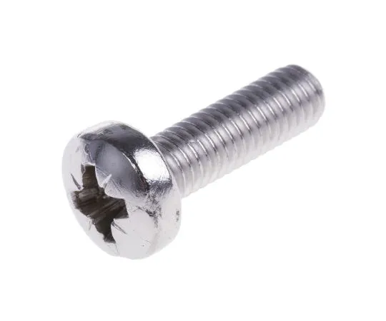 63-4582-48　RS PRO, M6 Pan Head, 20mm Stainless Steel Pozidriv A4 316 Plain　190-614