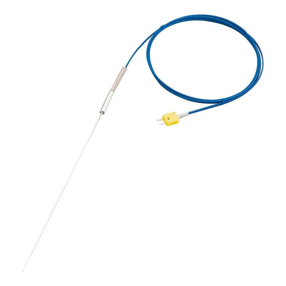 1-3950-04-57　K-sheath Thermocouple (high temperature, Inconel R type) 0 ~ 700℃ φ1.6mm 300mm with Chinese Calibration Certificate