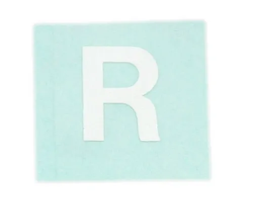 61-7397-59　Character Seal R White 15mm　CL15W-R