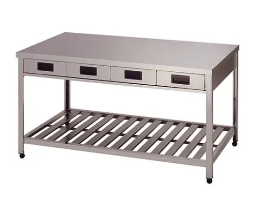 61-4439-08　Workbench with Double-Sided Drawer with Duckboard 900 x 900 x 800　LTWO-900