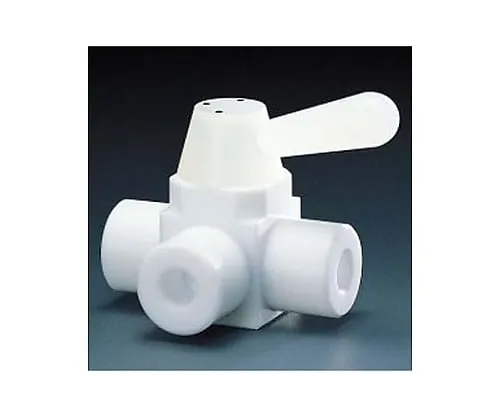 61-3527-19　Fluorocarbon Resin Three-Way Ball Valve RC1/4　NR0002-01