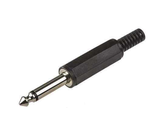 63-4610-38　RS PRO 6.35 mm Cable Mount Mono Jack Plug, 2Pole　392-609