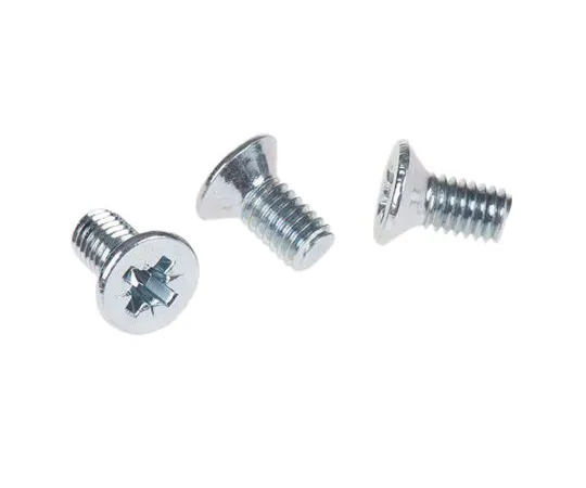 63-4644-92　RS PRO, M6 Countersunk Head, 12mm Steel Pozidriv Bright Zinc Plated　553-504