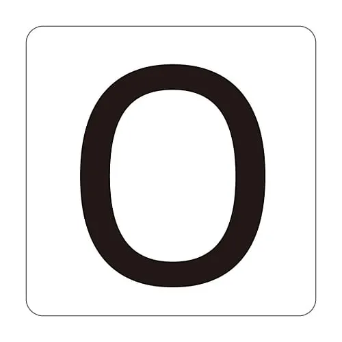 61-3414-31　Number Sticker HS-0 (5P) Large　171500