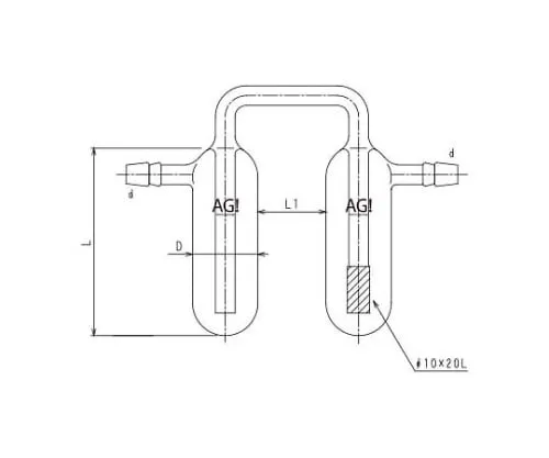 61-4706-66　Conected Double Trap (With Filter)　4172-25/60
