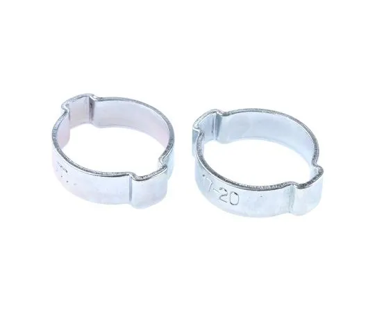63-4624-10　RS PRO Steel O Clip, 8.5mm Band Width, 17mm - 20mm Inside Diameter　436-437