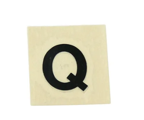 61-7398-08　Character Seal Black Q 15mm　CL15B-Q
