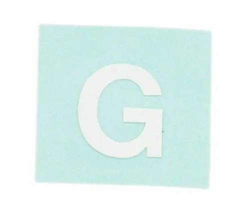 61-7397-48　Character Seal G White 15mm　CL15W-G
