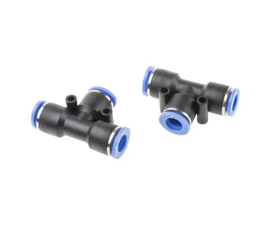 63-5177-97　RS PRO Pneumatic Tee Tube-to-Tube Adapter, Push In 10 mm x Push In 10 mm x Push In 10 mm　916-0906