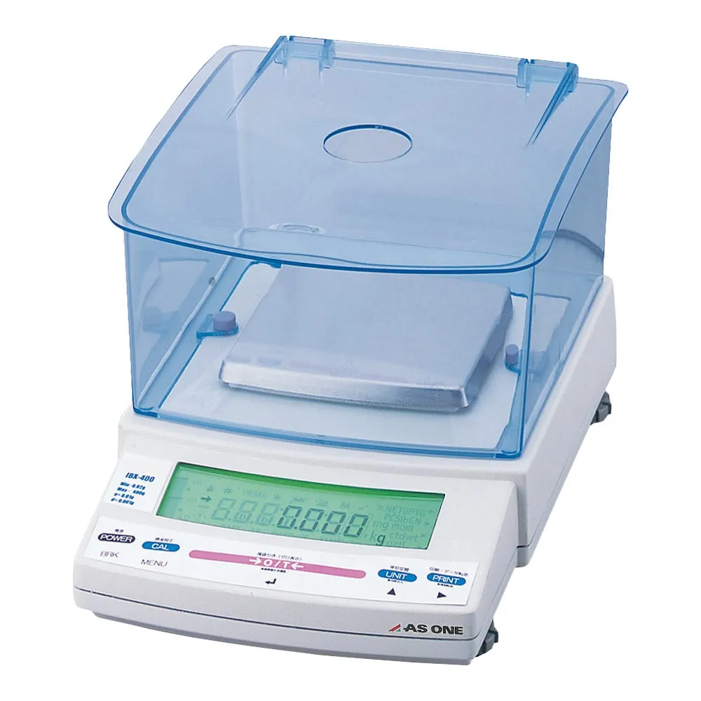 1-7671-01-20　Electronic Balance (sefi, Wide Range Type) with Simple Windshield, Calibration Certificate Included　IBX-400