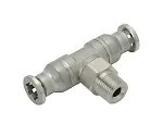 61-7633-47　［Discontinued］Stainless Steel (SUS316) Fitting Tee M5 x 0.8　SSB4-M5