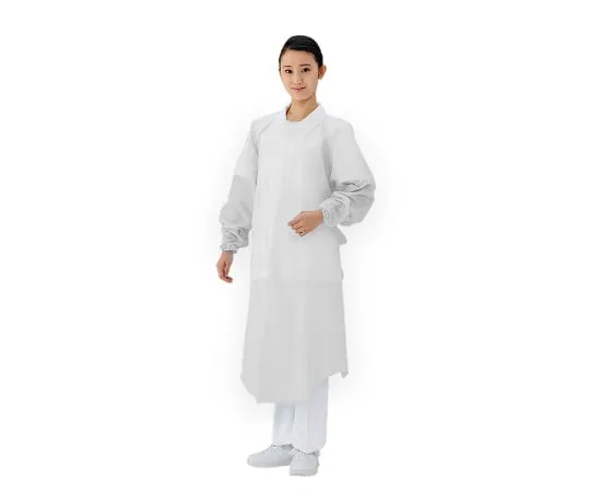 7-6265-01　PROSHARE Apron (w/Elastic Sleeves) White 30 Sheets