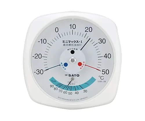 61-0066-64　Maximum And Minimum Thermometer with Hygrometer Type I　7308-00