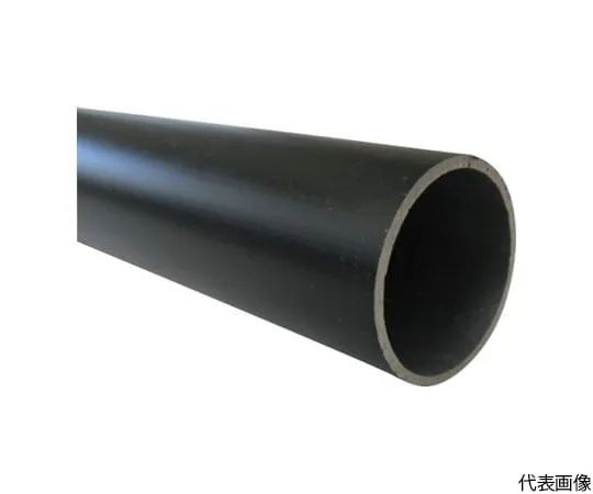 64-5006-19　Aluminum Round Pipe 25 x 1.5 Black 3.65 m　FC109KS