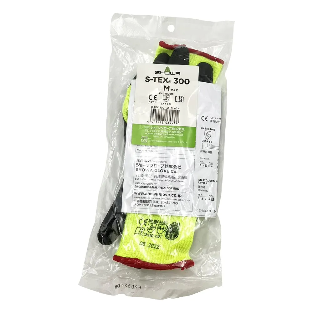 3-5221-12　Cut Resistance Rubber back opened gloves M　S-TEX300-M