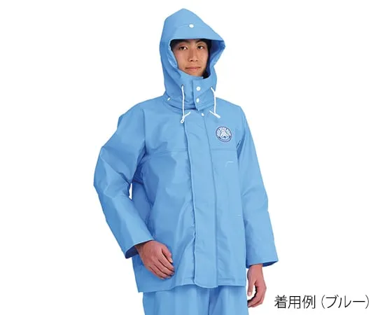 3-9334-01　Fishery Work Jacket (Fisherman Jacket) Blue S　RA-96