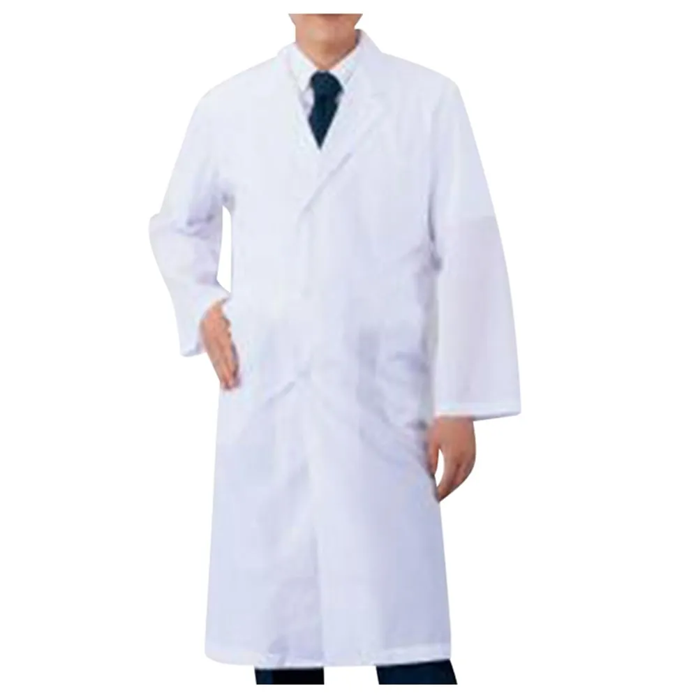 2-9397-01　Practice White Coat Single For Men S　JH-MS