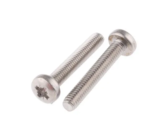 63-4582-43　RS PRO, M4 Pan Head, 25mm Stainless Steel Pozidriv A4 316 Plain　190-535