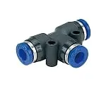 61-7640-91　Corrosion Resistance Equivalent To Stainless Steel (SUS303) Fitting Union Tee φ4　SPE4