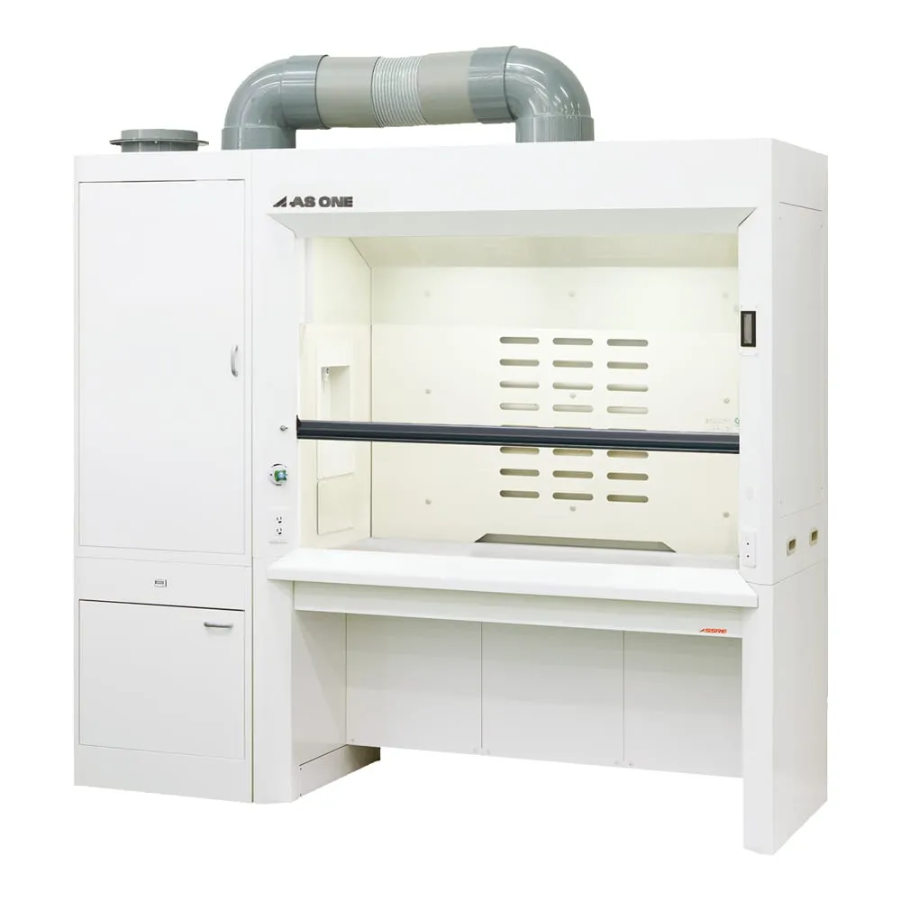 3-3929-21　Fume Hood (Dry Type Scrubber Horizontal Type) Deep 1900 x 980 x 2250 mm　ABD-1200UC