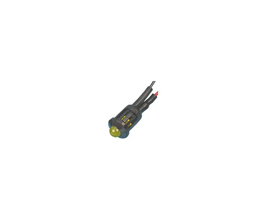 63-4585-99　RS PRO Yellow Indicator, 6 V dc, 8mm Mounting Hole Size, Lead Wires Termination　207-270