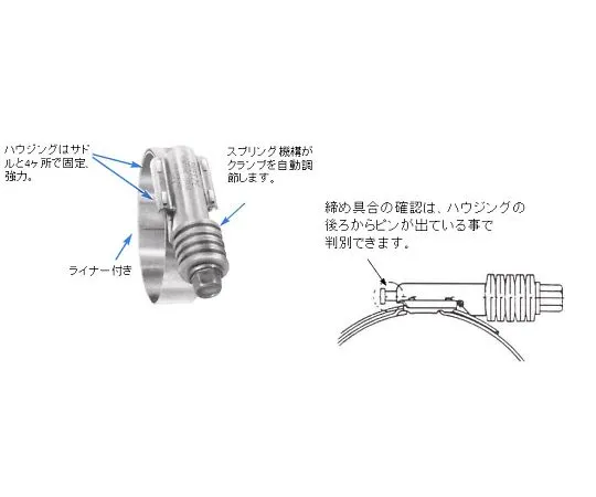 78-0148-36　Constant Torque Clamp (Stainless) 184-206mm　EA463CK-206