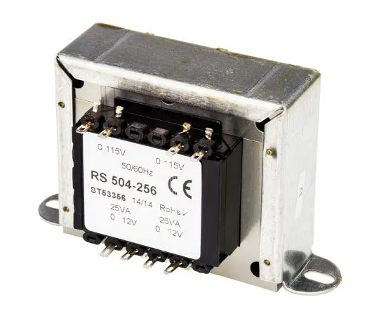 63-4636-42　RS PRO 50VA 2 Output Chassis Mounting Transformer, 12V ac　504-256