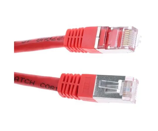 63-4616-90　RS PRO Red Cat6 Cable, S/FTP, Male RJ45/Male RJ45, Terminated, 1m　411-374