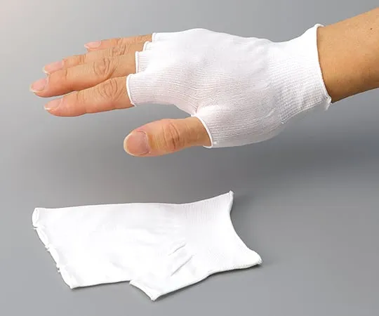 3-7342-01　ASPURE Inner Gloves Fingerless Type 10 Pairs/Bag　-