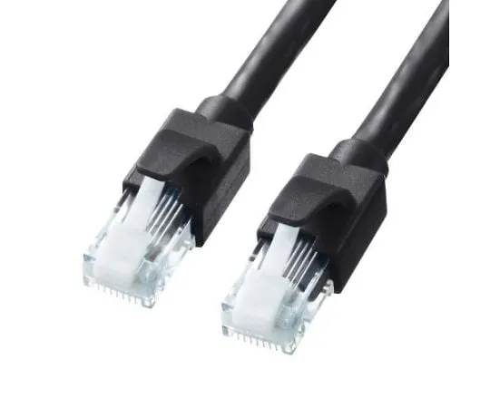 65-2204-77　0.5 meter LAN cable with CAT6/10Gb Ethernet/black　EA764BB-161