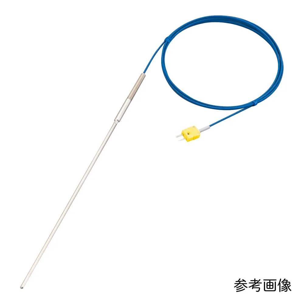 1-3947-04-56　K-Sheath Thermocouple (High Temperature/Inconel R Type) 0 ~ 750℃, φ3.2mm x 3000 mm with English Calibration Certificate