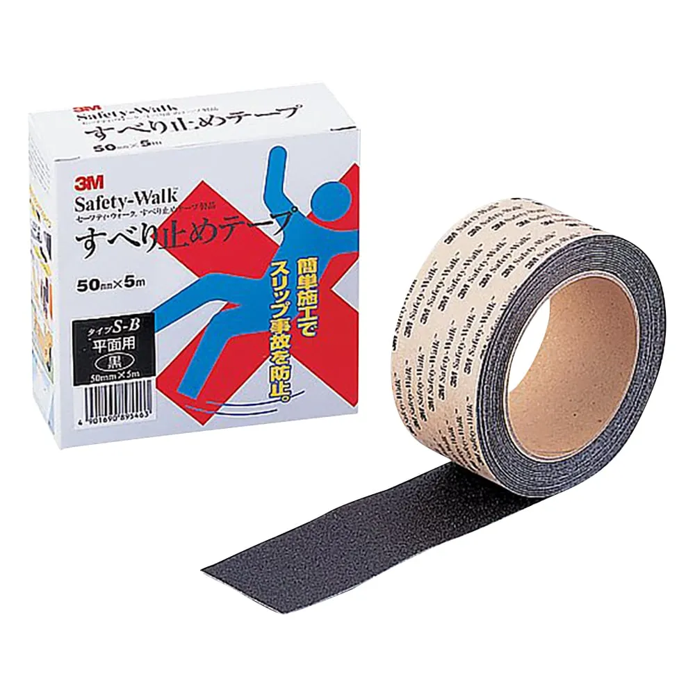 2-7609-01　Non-Slip Tape (Safety Walk(R)) For Flat Surface Black
