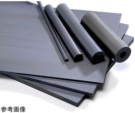67-6265-37　［Discontinued］Nylon Round Bar (MC801 Dark Gray) φ25 x 1000 mm　PADGD00250-1000