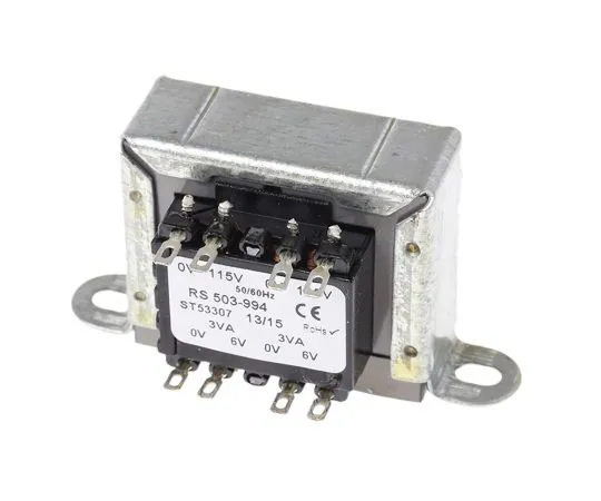 63-4636-34　RS PRO 6VA 2 Output Chassis Mounting Transformer, 6V ac　503-994