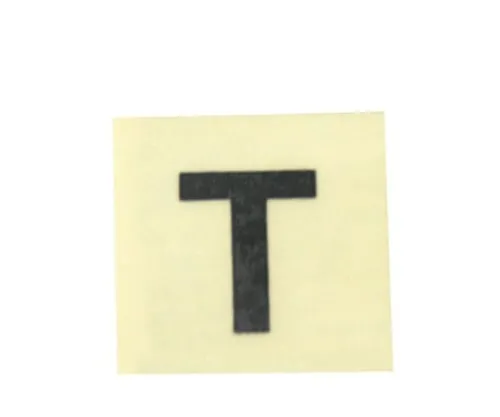 61-7398-11　Character Seal Black T 15mm　CL15B-T