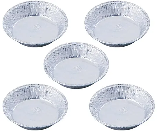 1-3182-11　Round Aluminum Tray 100 Pcs 190mL　R-120