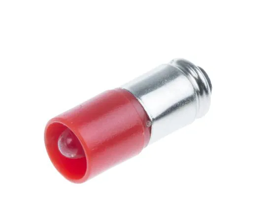 63-4585-25　LED Reflector Bulb, Midget Groove, Red, Single Chip, 6mm dia., 12V ac/dc　204-265