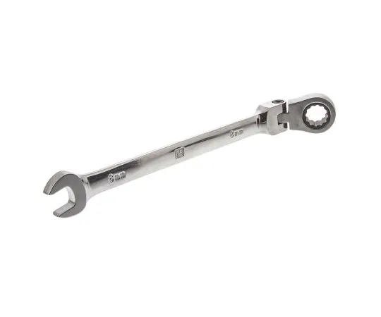 63-4633-56　RS PRO Metric 8 mm Chrome Combination Ratchet Spanner　487-189