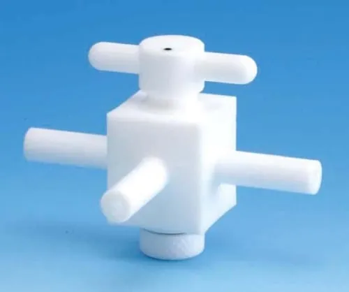 61-4378-65　All PTFE Three-Way Valve 6φ (Branch)　F-2008-01