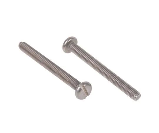 63-4565-99　RS PRO, M4 Pan Head, 40mm Stainless Steel Slot A2 304 Plain　130-640