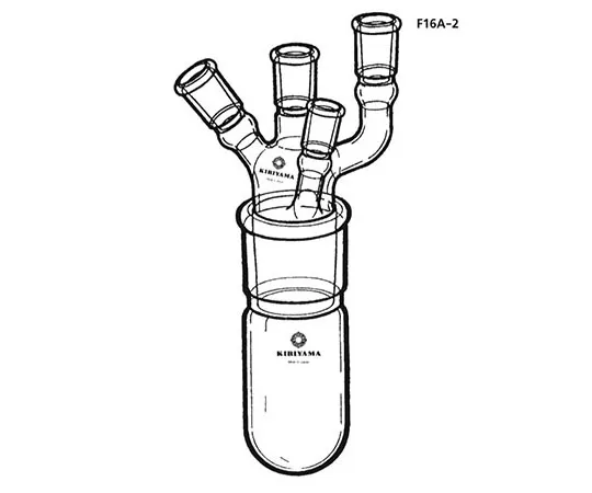 63-4258-43　Cylindrical Flask with Four-Neck Joint　F16A-2-1