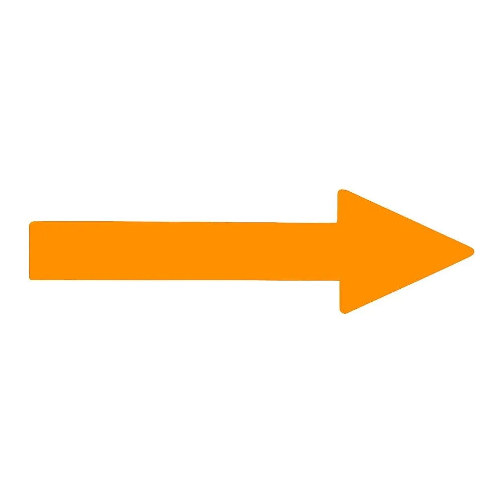 61-3408-58　Direction Indication Sticker For Identifying Tube -> (Fluorescent Orange) Arrow Sticker 27　193127