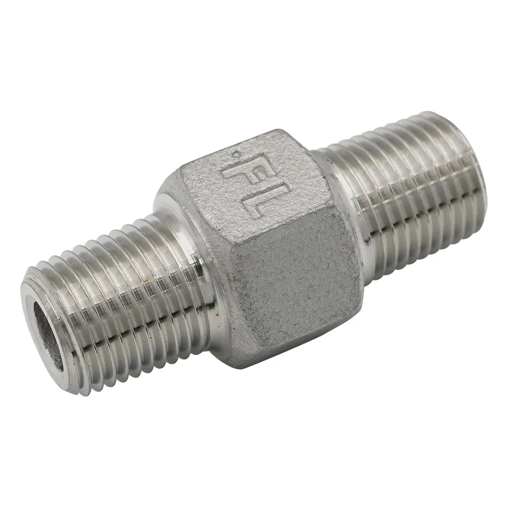 3-8359-01　Stainless Steel Fitting (Hexagonal Nipple) 1/8　V6N-S14-01