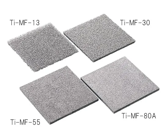 3-5507-07　Metal Porous Media (Titanium) 50 x 50mm Thickness 5mm Bore Diameter 1.02mm　Ti-MF-13-50-5