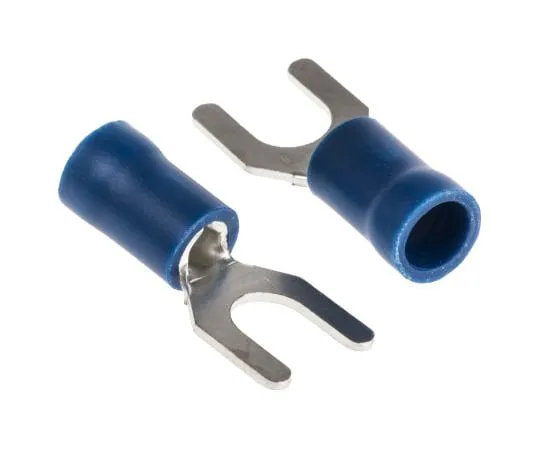 63-4641-66　RS PRO Insulated Crimp Spade Connector, 1.5mm² to 2.5mm², 16AWG to 14AWG, M5 Stud Size Vinyl, Blue　534-610