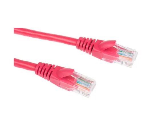 63-4645-87　RS PRO Red PVC Cat5e Cable U/UTP, 5m Male RJ45/Male RJ45 Terminated　557-272