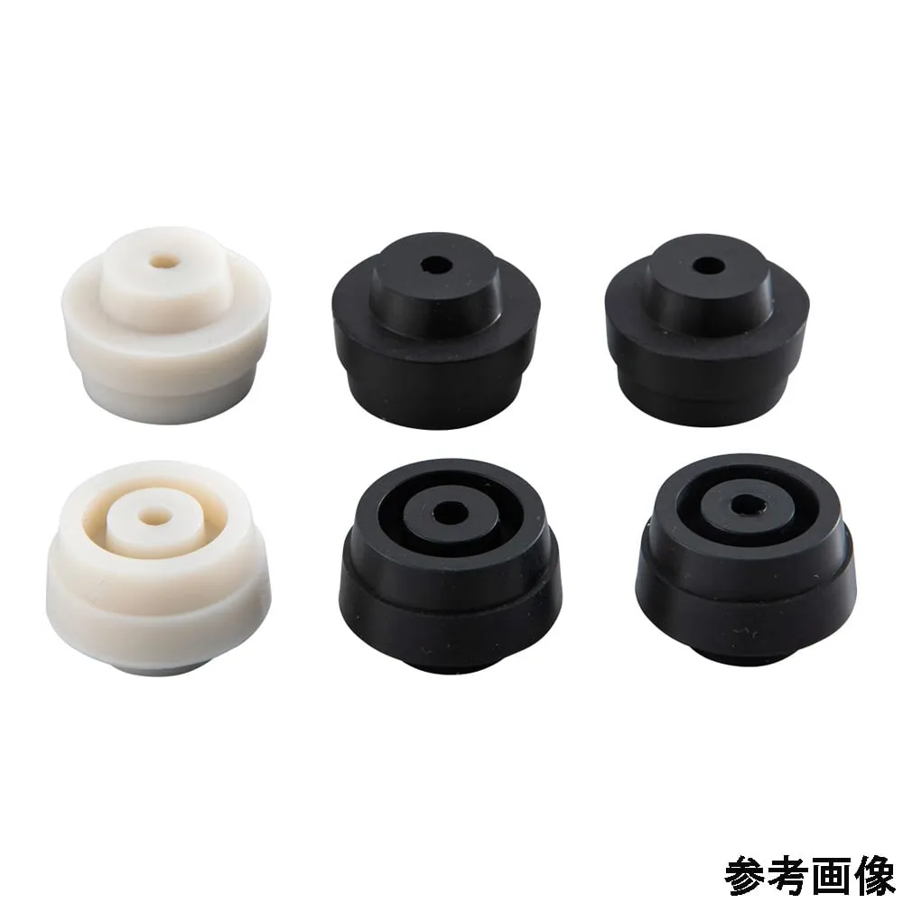 4-6370-01　Rubber Plug with Hole for Screw Tube Bottle Silicon rubber　R-Si