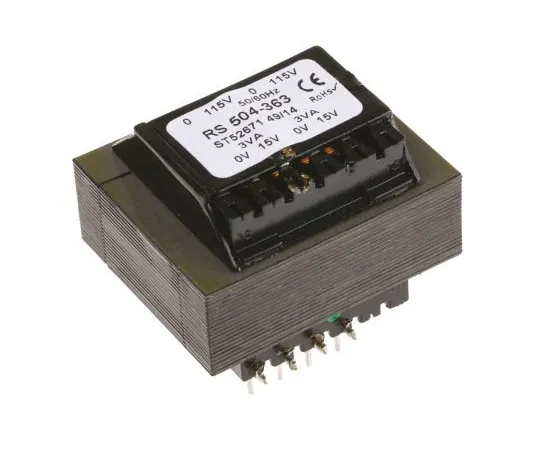 63-4636-56　15V ac 2 Output Through Hole PCB Transformer, 6VA　504-363