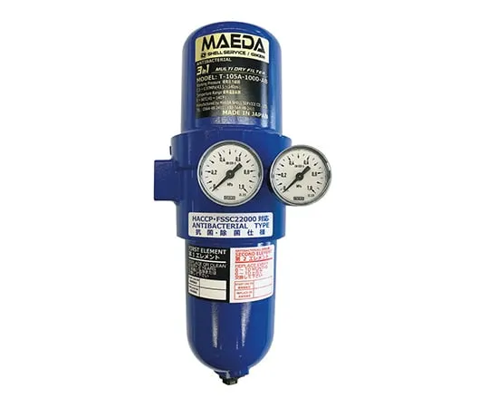3-8394-01　Compressed Air Filter (3-In-1 Multi-Dry Filter) 300L/min Rc1/4　T-103A-1000