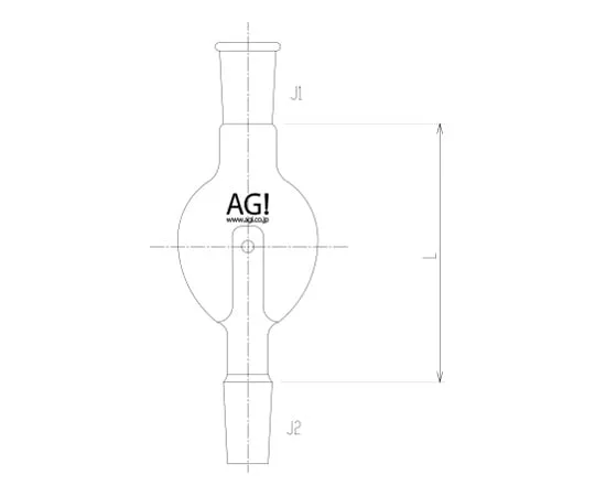 62-2095-75　Rotary Round-Shaped Trap Ball 200 mL　2584-5L1L